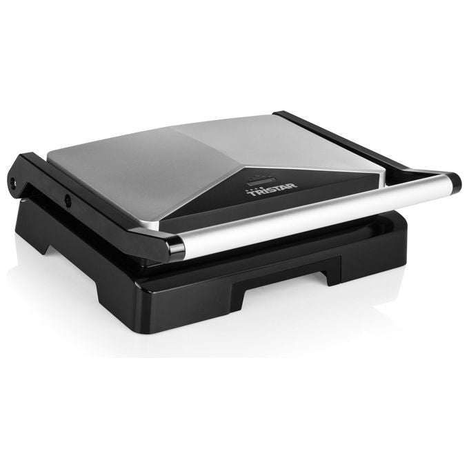 Grill da contatto Tristar GR-2854 – Rivestimento antiaderente – Coperchio in acciaio inox