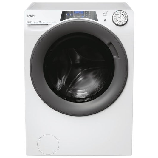 Candy RapidÓ PRO RPW4856BWMR9/1-S lavasciuga Libera installazione Caricamento frontale Bianco D