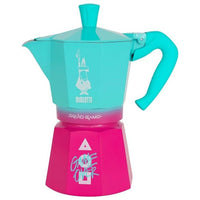 Bialetti 0005393 caffettiera manuale Moka Verde, Rosa, Bianco