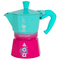 Bialetti Squid Game Moka Verde, Rosa, Bianco