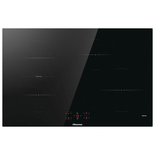 Hisense HI8421BSC piano cottura Nero Da incasso 80 cm Piano cottura a induzione 4 Fornello(i)