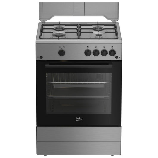 Beko FBG62010DX Cucina a Gas 60x60 cm 4 Fuochi Forno 64 L Acciaio Inox