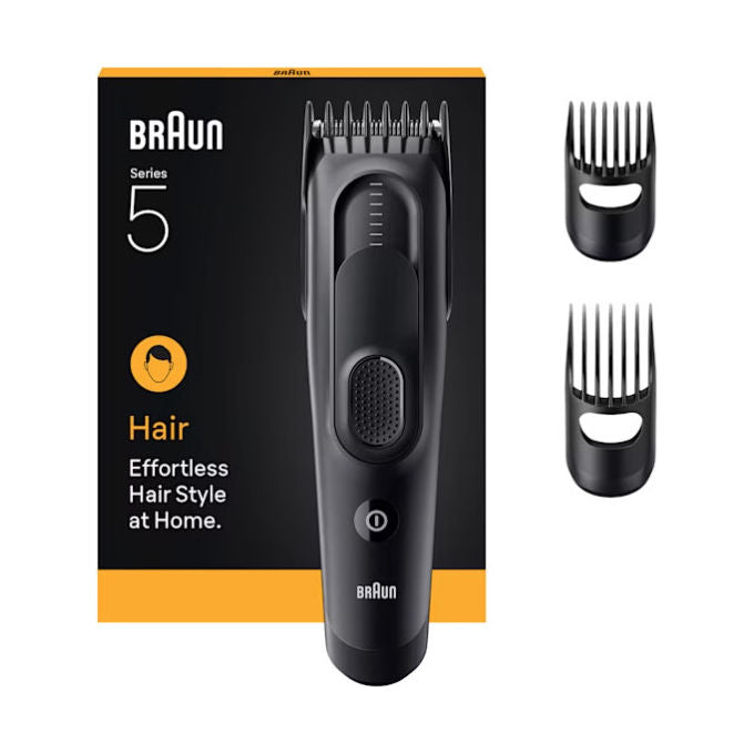 Braun HC5530 Tagliacapelli Nero Senza Filo 17 Lunghezze Batteria NiMH 50min