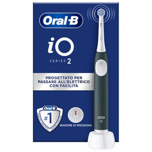 Oral-B iO 2 Spazzolino Elettrico Verde con 1 Testina di Ricambio e Micro-vibrazioni
