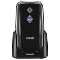 Brondi AMICO SOS Telesoccorso Anziani 4G con Braccialetto SOS e Sensore Caduta Nero