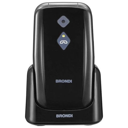 Brondi AMICO SOS Telesoccorso Anziani 4G con Braccialetto SOS e Sensore Caduta Nero