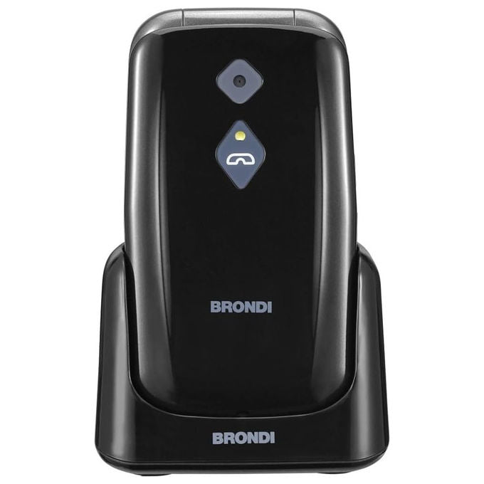 Brondi AMICO SOS Telesoccorso Anziani 4G con Braccialetto SOS e Sensore Caduta Nero