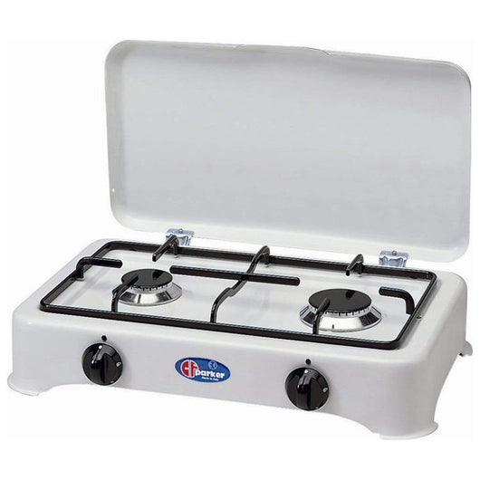 Yeppon Fornello Gas Metano Due Fuochi Smaltato Bianco