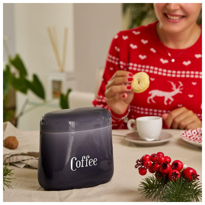 Yeppon Barattolo Caffe' Bicolore con Chiusura Ermetica