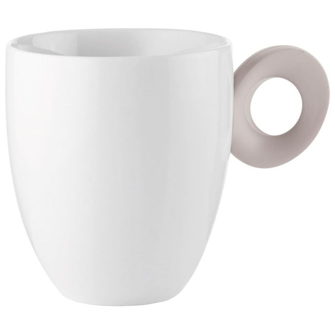 Yeppon Mug Elegante in Porcellana con Manico Bicolore