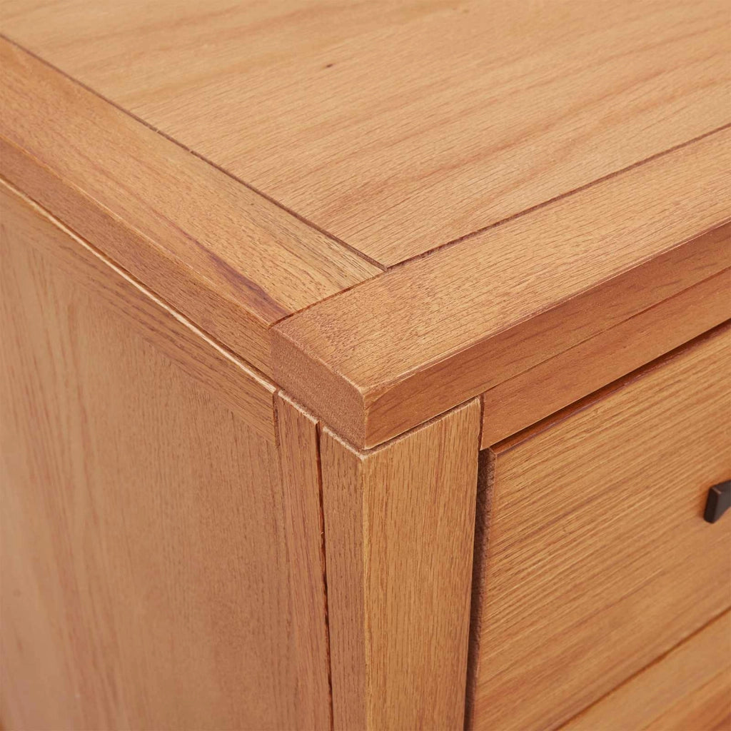 Armadio moderno rettangolare con 3 cassetti e ampio spazio di archiviazione per soggiorno/corridoio 80 x 50 x 70 cm legno marrone 02_0058223