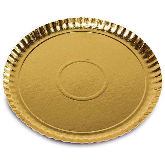 Yeppon Vassoio Oro Monouso 34 cm Cartoncino 2 pz