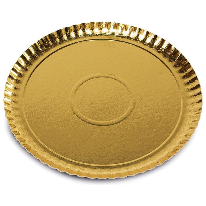 Yeppon Vassoio Oro Monouso 34 cm Cartoncino 2 pz
