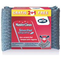 ARIX SilverPad Spugne Antigraffio con Rivestimento in Alluminio