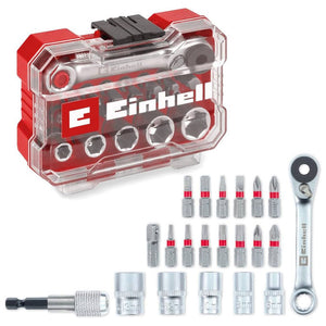 Einhell Set di Chiavi a Bussola con Adattatore 5 Pezzi 7-13 mm