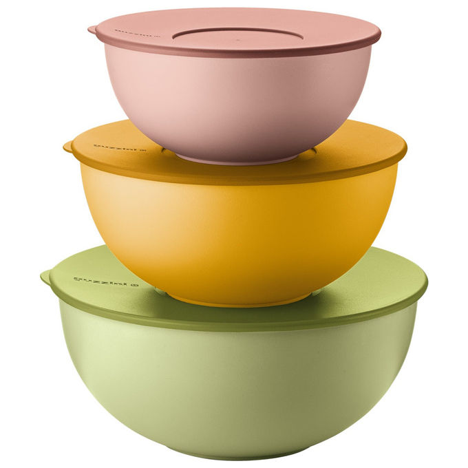Guzzini Everywhere Bio Set 3 Schüsseln Mit Deckel Assorted