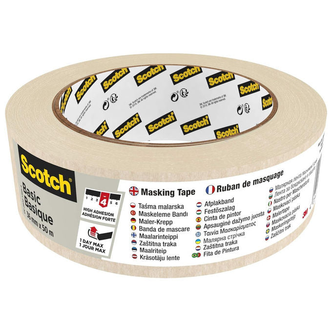Scotch Basic Tape Nastro Mascherante Beige