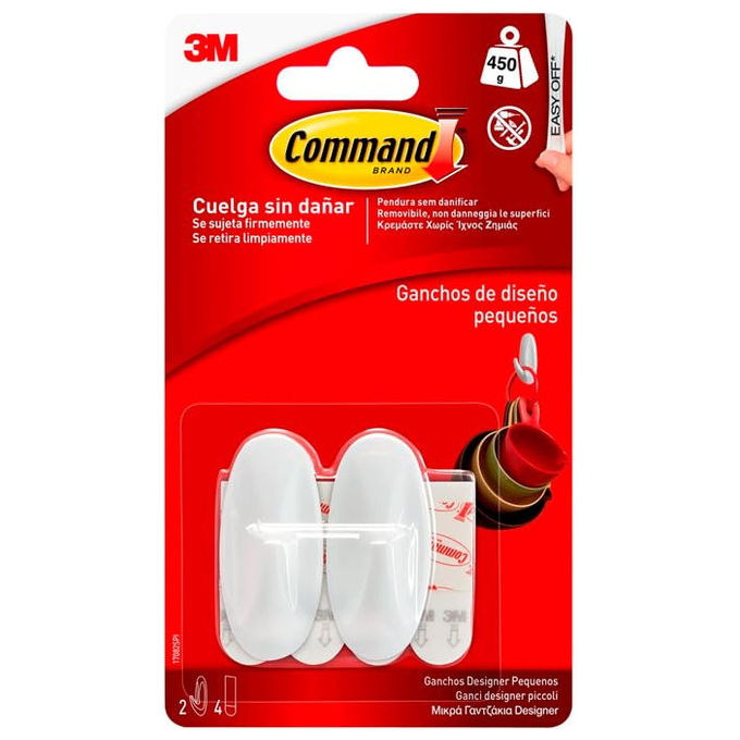Command Piccoli Ganci di Design Appendere Senza Danni