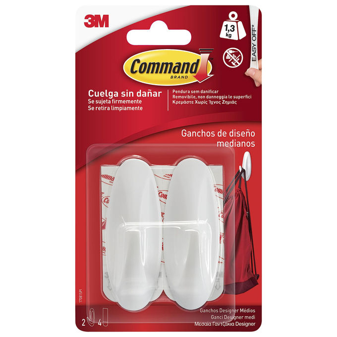 Command Ganci Designer Medi Bianco