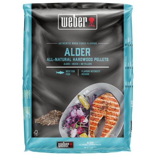 Weber Pellet di Legno di Ontano 8 kg