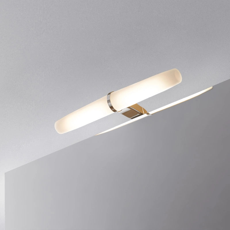 Specchio da bagno Zeus con Illuminazione LED decorativa e cornice nera, diametro 80 cm, AC 230V 50Hz, 12W, Alluminio e..