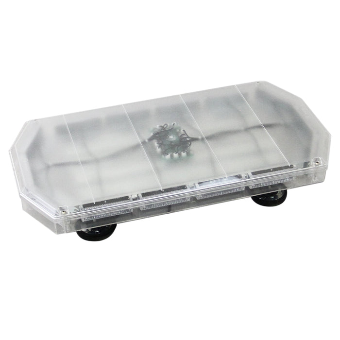 Barra Lampeggiante Stroboscopica 60cm Vecoli Emergenza 48 LED Luce Gialla Ambra