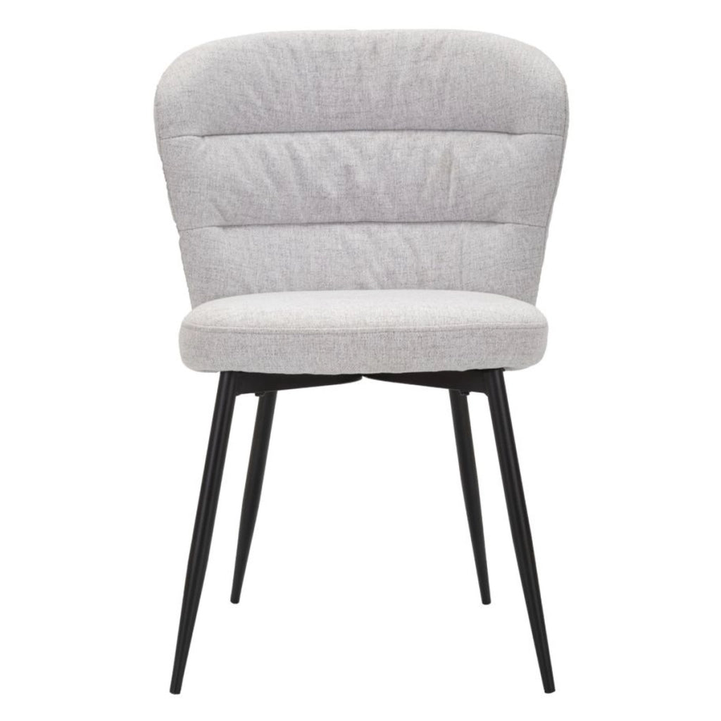Set di 2 Sedie VKH378, Grigio, Metallo, 58x60,5x85 cm