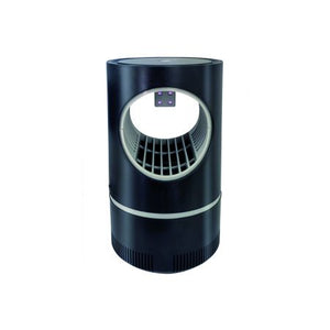TRAPPOLA ZANZARE CON VENTOLA ASPIRANTE LED UV ALIMENTAZIONE USB NERO