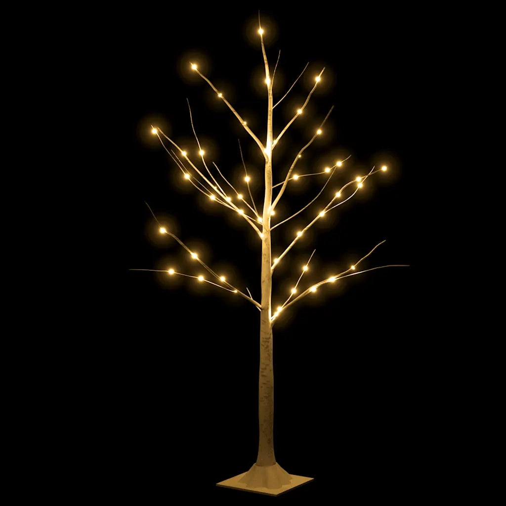 Betulla con LED Bianco Caldo 48 LED 120 cm 345142