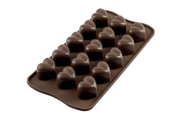 Silikomart Scg01 Monamour stampo per cioccolatini e caramelle Silicone Marrone