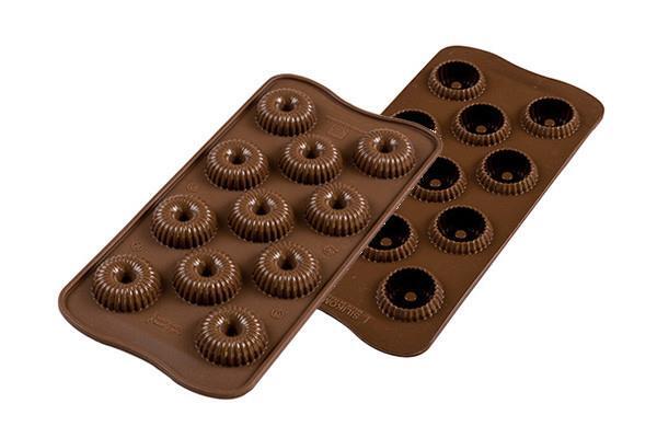 Silikomart Scg49 Choco Crown stampo per cioccolatini e caramelle Silicone Marrone