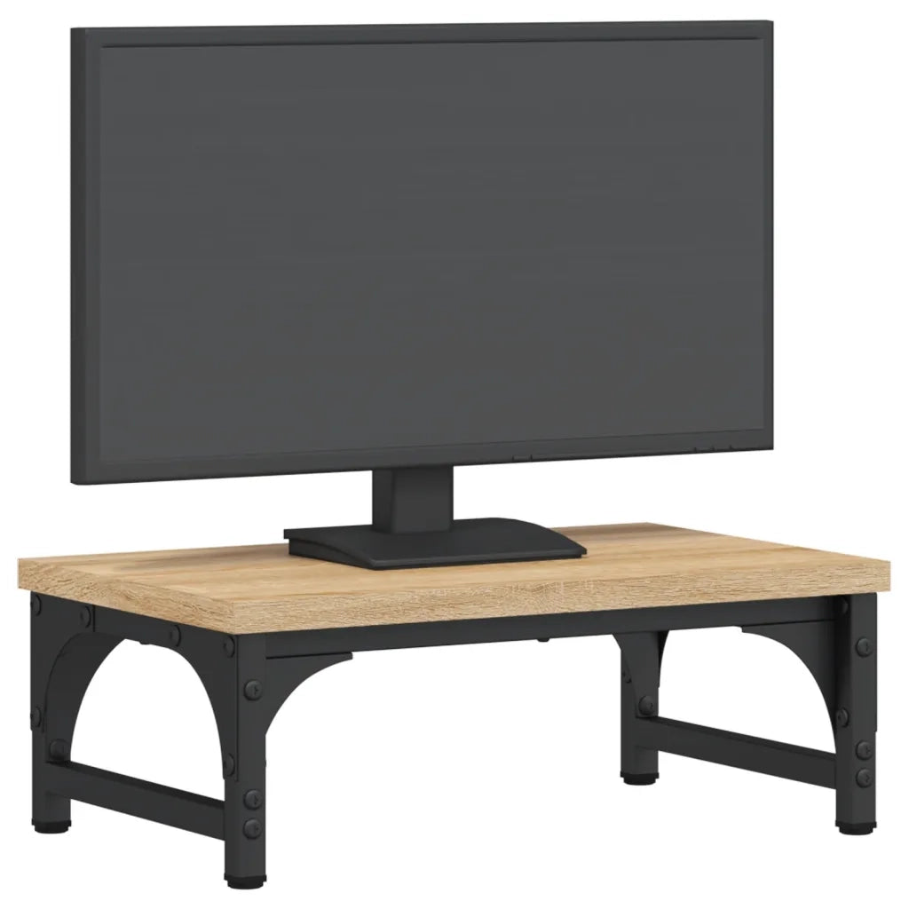 Supporto per Monitor Rovere Sonoma 37x23x14cm Legno Multistratocod mxl 104127