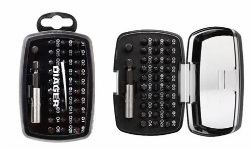 Diager Inserto per Avvitatore Pzd Ph Taglio Tx Es Set 32 Pezzi