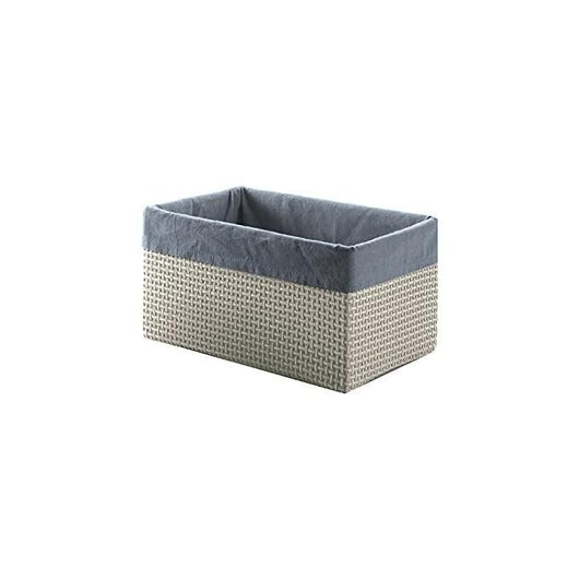 Gedy Scatola Lavanda Richiudibile Piccola Lavanda Grigio Rafia 12x21x15 Cm