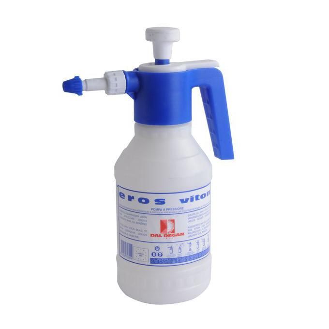 Dal Degan Pompa a Precompressione Eros Viton Liquidi Aggressivi 2 Lt Bianco