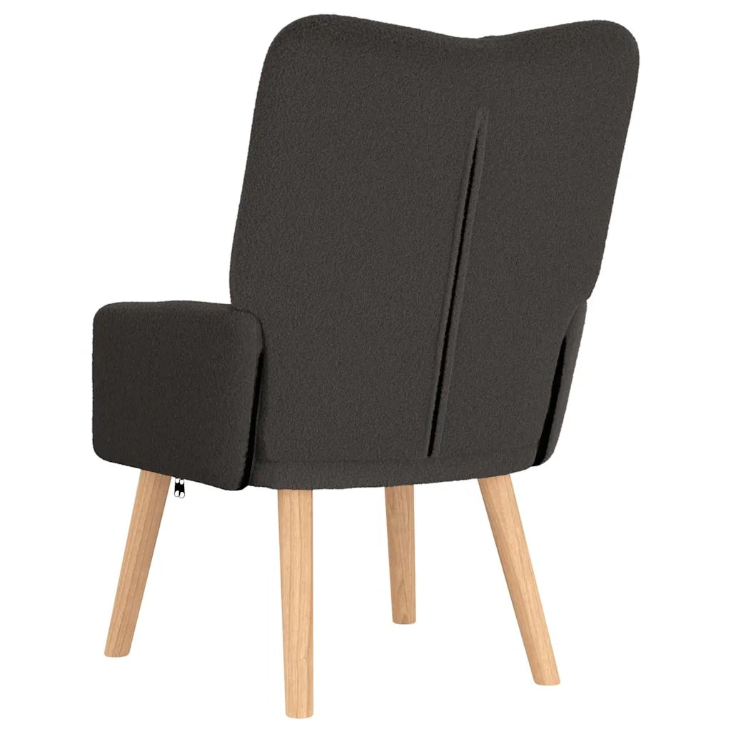 Poltrona-Divano Sedia-Poltroncina Grigio scuro 63 x 67 x 94 cm