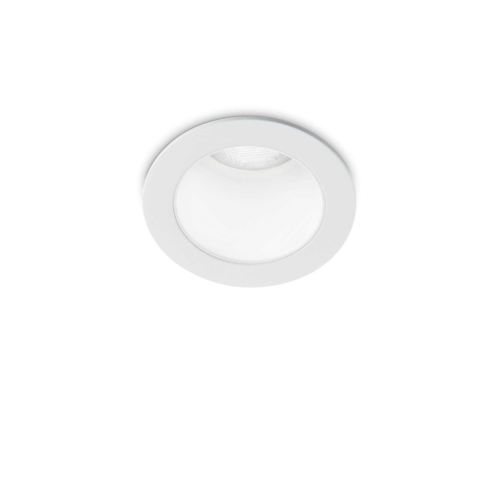 Lampada Da Incasso Quark Alluminio Bianco Led 8W 3000K Luce Calda