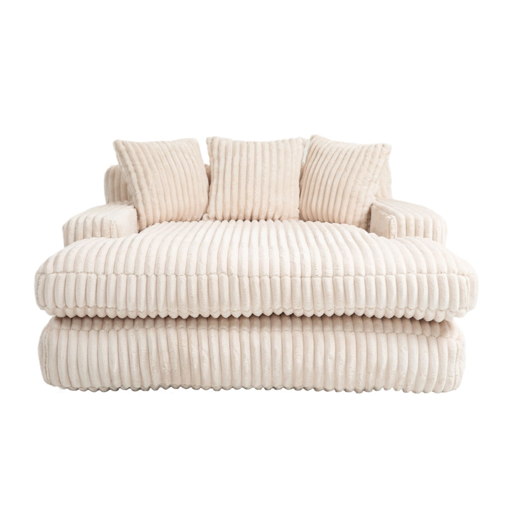 Divano letto moderno - Zephmum - Con cuscini, singolo, beige
