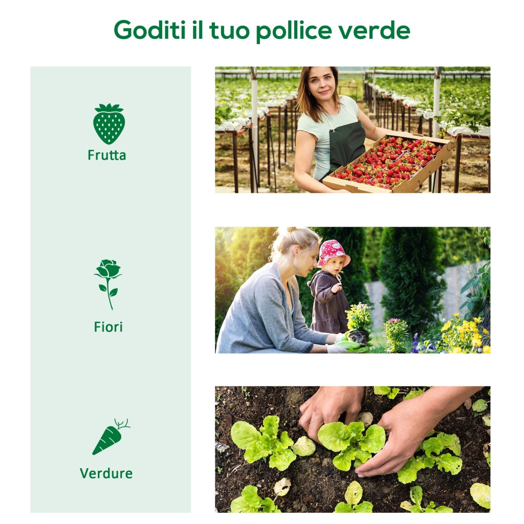 Mini Serra per Piante Impermeabile con 3 Ingressi Avvolgibili 400x100x80 cm Verde