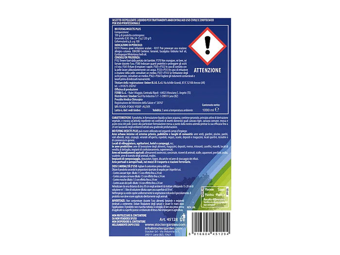 Stocker Nebuzan repellente zanzaricida anti-zanzare confezione da 1 L