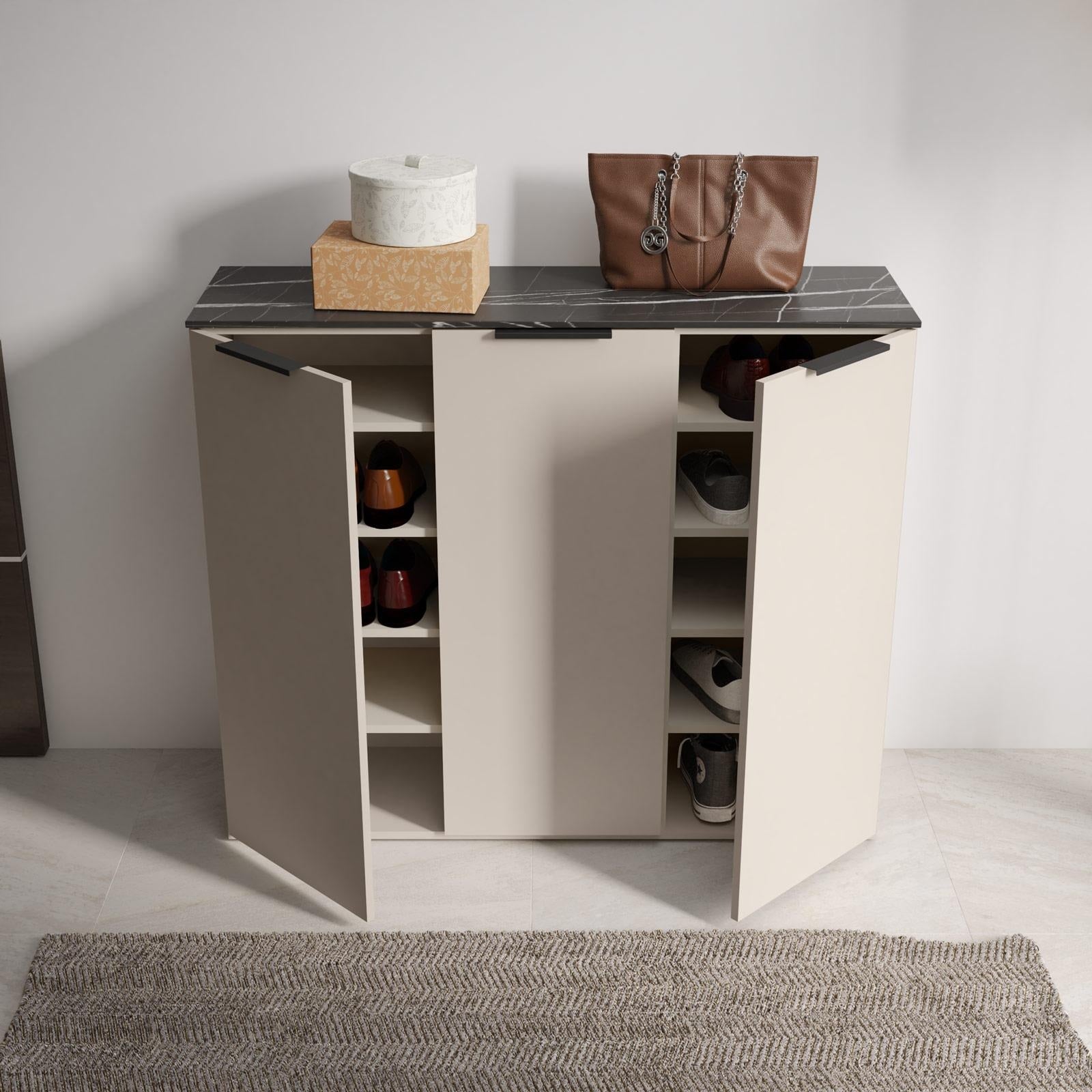 SCARPIERA BRINA 120X35XH101CM CASHMERE/MARMO