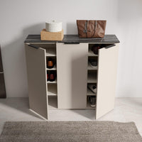 SCARPIERA BRINA 120X35XH101CM CASHMERE/MARMO