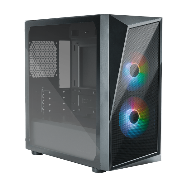 "Case CMP 320- USB3.2+USB2.0-2x2.5""/3.5""HDD 2x2.5""SSD-2x120mm ARGB Front Fans-Rad. Supp.-NO PSU"