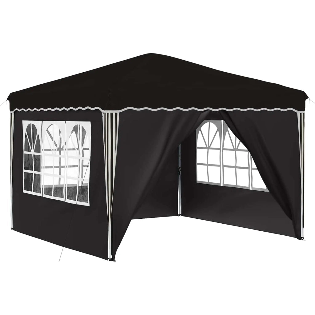 Tenda per feste a pop-up Nero 288 x 288 x 245 cm Tessuto Oxford 42019777