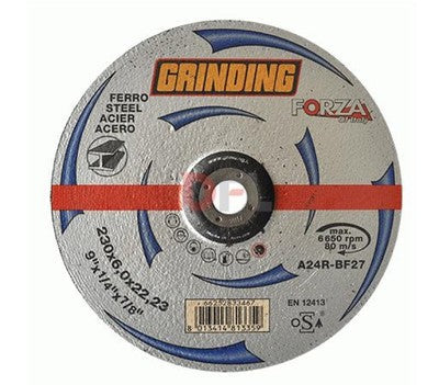 10 PZ DISCHI DISCO MOLA SMERIGLIO ABRASIVA DA SBAVO PER METALLO MISURA  115x6,0