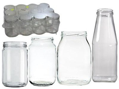 12 PZ VASETTI VASI BOCCACCIO IN VETRO IMBOCCO  82 MM - CC.1062