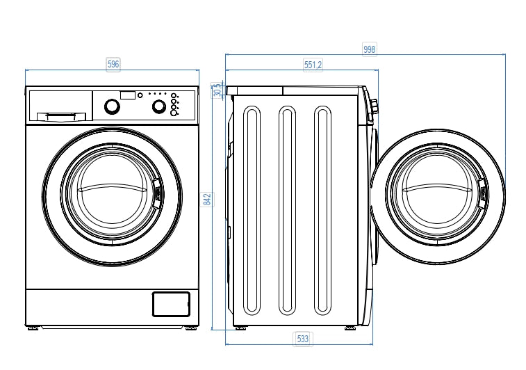 San giorgio se810p lavatrice 8 kg 1000 giri  famiglia evolution , classe d, 15 programmi