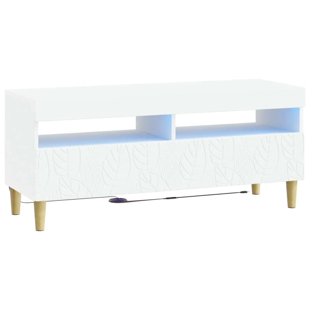 Mobile TV LED Bianco Legno ingegnerizzato 897205