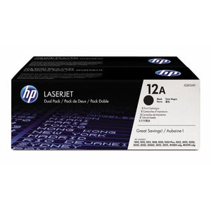 2 toner HP 12A - Nero