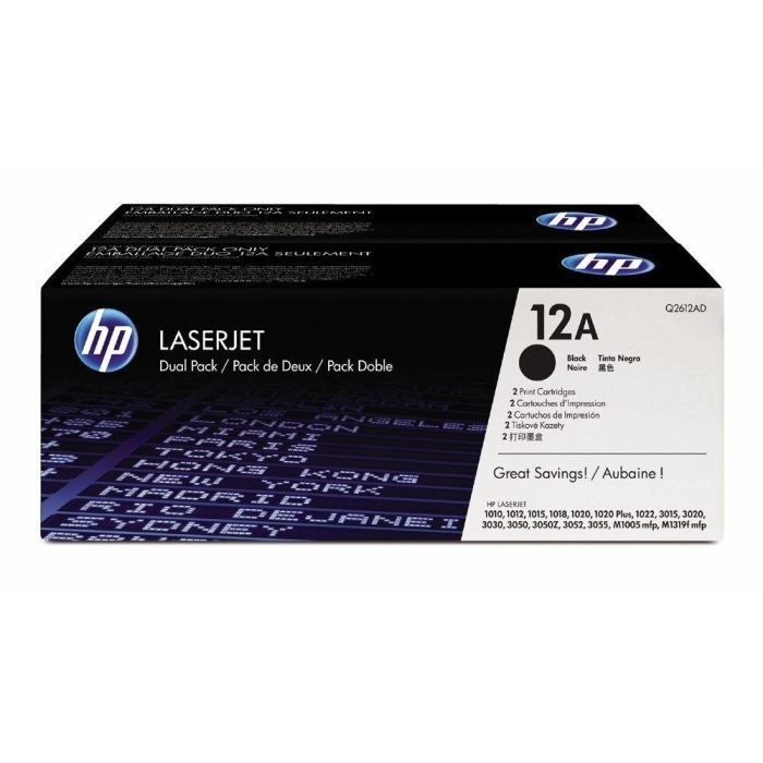 2 toner HP 12A - Nero
